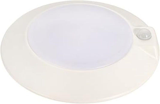 Topaz 6 Inch LED Surface Mount Disk Light, 14W, Motion Sensor, 3000K, White