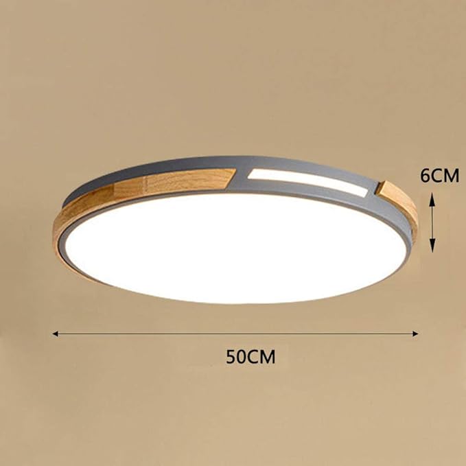 American Minimalist LED Ceiling Lamp Living Room Ultra-Thin Modern Bedroom Ceiling Recessed Lamps Round Solid Wood Kitchen Corridor Ed Ceiling Lamp 40cm 30cm 50cm