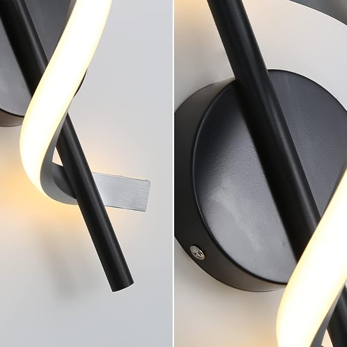 Modern Wall Sconces, 9W Wall Lighting Fixture Lamps LED Aluminum Wall Lamps for Bedroom Living Room Hallway Hotel Indoor (Warm White)