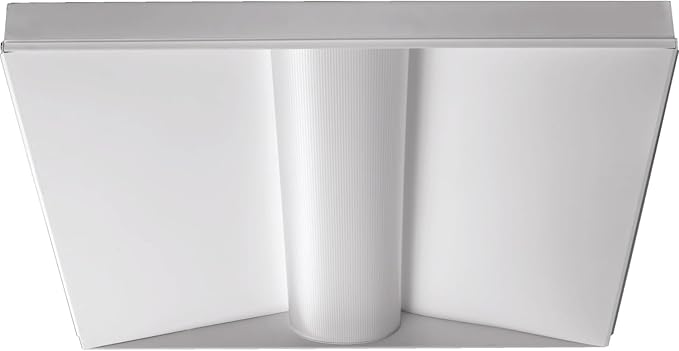 Lithonia Lighting 2x2 LED Troffer Light, BLT Series Low Profile LED Drop in Ceiling Light for Dropped Ceiling with Curved Ribbed Diffuser, 3300 Lumens, 3500K Neutral White