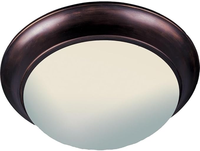Maxim Lighting Essentials 3-Light Flush Mount | Rubbed Bronze Finish | Transitional Flush Mount | Ideal for Bedrooms, Hallways & Entryways | 5852FTOI