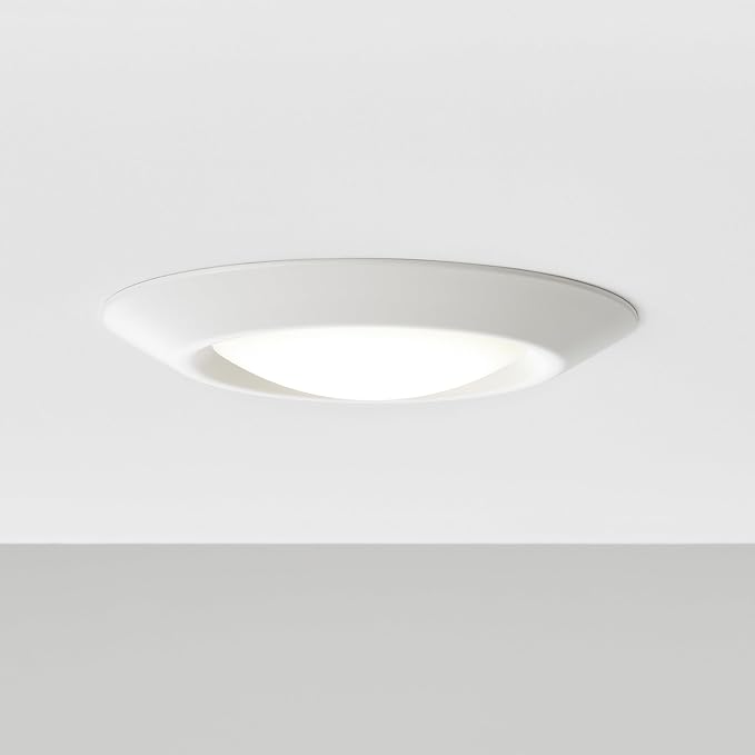 Sea Gull Lighting 14550S-15 Generation Lighting Traverse Lyte Round 6 in. 3000K, Canless Integrated LED Recessed Light, 925 Lumens, 90 CRI, T24 Complaint, Wet Rated in White Finish (1)