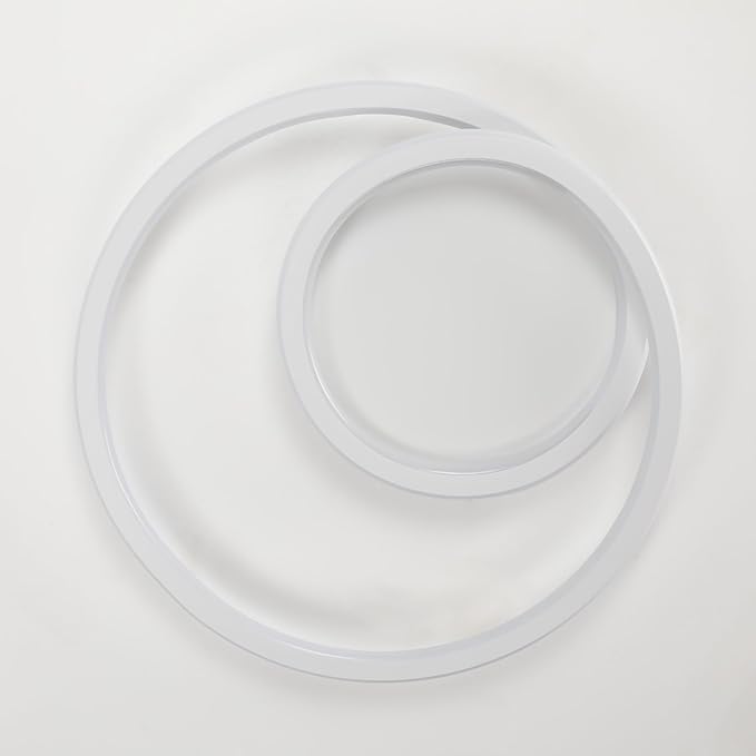 Modern Round LED Ceiling Light Fixture, 40 cm, Natural White LED Ceiling Lamp, 4000 K, LED Ceiling Lights for Living Room, Bedroom, Office – 68 W