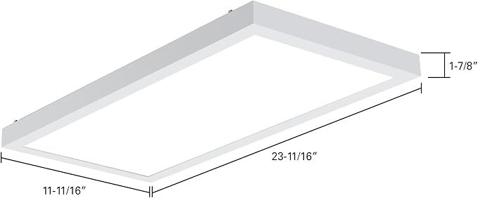 Metalux MMS Multi-Mount 1x2 LED Panel Ceiling Light with 5 CCT and Lumen Select, 0-10V Dimming, Surface Mount, Recessed, Suspended, Wall Mount, 90 CRI - 12MMS-L3C5-UNV