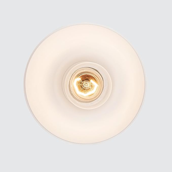 Montgomery 1-Light Pendant Light | Brushed Gold Finish with White Frosted Glass Shade | Adjustable Hanging Height to 82.75" | Uses E26 Medium Base Bulb (Gold, Pendant)