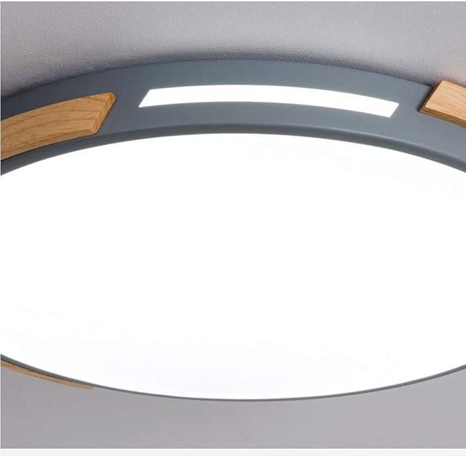 American Minimalist LED Ceiling Lamp Living Room Ultra-Thin Modern Bedroom Ceiling Recessed Lamps Round Solid Wood Kitchen Corridor Ed Ceiling Lamp 40cm 30cm 50cm