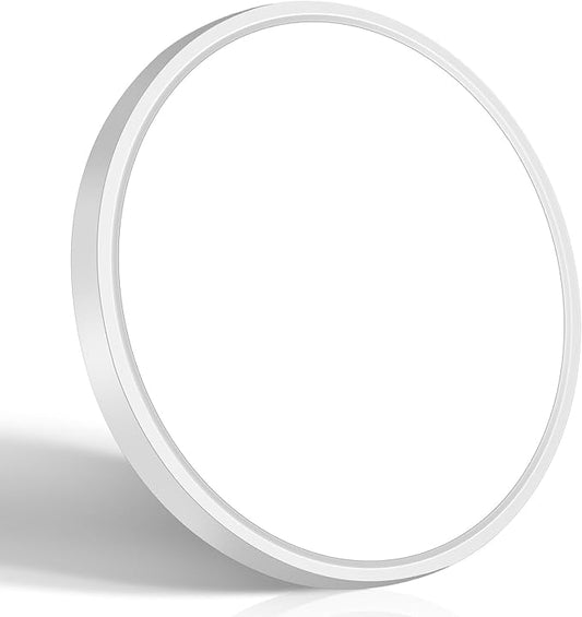 Brightever 7 Inch LED Flush Mount Ceiling Light Fixture, 15W 1600LM, Super Slim 0.67 Inch Small LED Ceiling Light, 5000K Daylight White Ceiling Lamps for Bedroom, Closet, Hallway, Non-Dimmable, 1 Pack