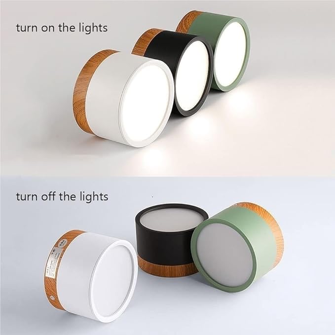KISAD Nordic Modern and Minimalism Ceiling Lights Macaron Color Semi Flush Mount Ceiling Light Cylindrical Ceiling Light Fixture for Bedroom(White)