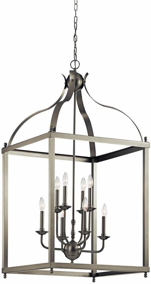 Kichler Larkin 47.75" 8 Light Pendant in Brushed Nickel