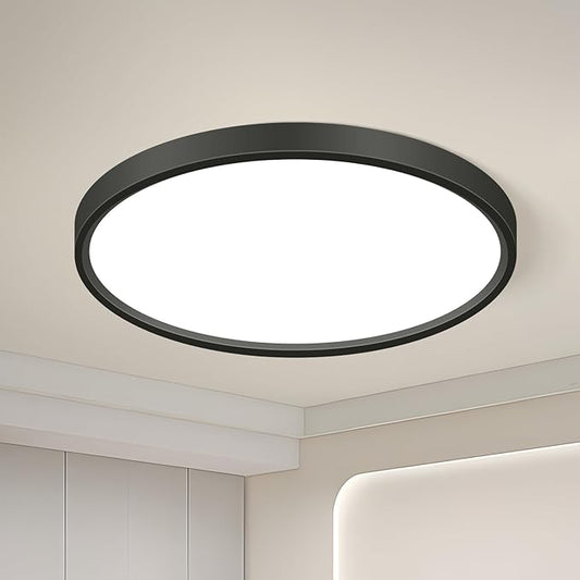 hepside 9Inch LED Flush Mount Ceiling Light Fixture 5CCT 18W 2200LM Closet Light Fixture,Small Round Slim Surface Ceiling Lamp for Hallway,Bathroom,Bedroom,Kitchen,Interior