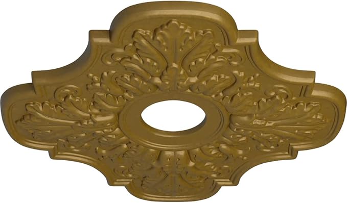 Ekena Millwork CM17PEGLSDecorative Ceiling Medallions Modeled After Original Historical Patterns & Designs, Gold