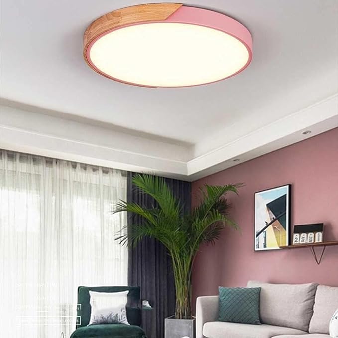 Ceiling Lamp Modern Minimalist Round Ceiling Light Fixture Flat Light Energy-Saving Easy Installation Bedroom Lights Living Room,Chandelier