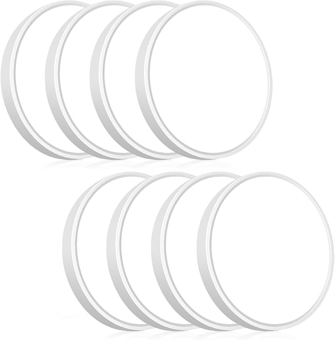 hepside 8PACK Flush Mount LED Ceiling Light Fixture 5CCT 9Inch 18W & 200W Equivalent Closet Light Fixture,Small Round Slim Surface Ceiling Lamp for Hallway,Bathroom,Bedroom,Kitchen,Interior