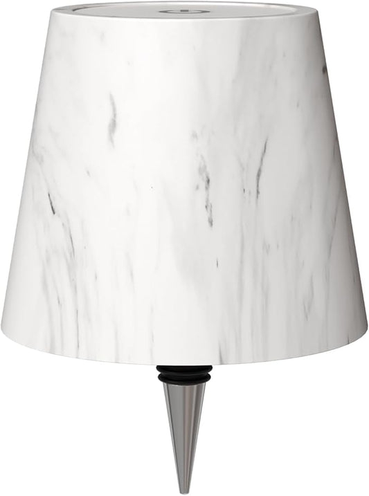 Wireless Bottle Lamp, Wine Bottle Lights with 3 Color Temperature, Rechargeable Stepless Dimming LED Bottle Lights for Liquor Bottles, Wireless Lamp for Bedroom Restaurant Bar-Marble Color