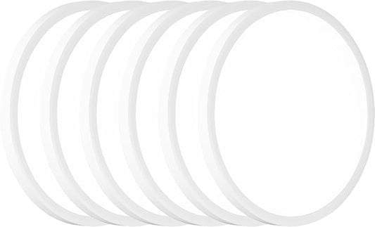 6Pack LED Flush Mount Ceiling Light: 12 inch Super Slim 5000K Dimmable Kitchen Lighting Fixtures Ceiling - 24W White Low Profile Ceiling Lamp for Bedroom Garage Hallway