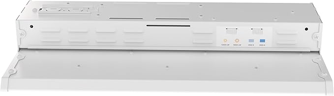 Lithonia Lighting I-Beam LED High Bay Light, Ceiling Lighting Fixture, Adjustable 12000/16000 Lumens, Selectable 4000K/5000K, LED Work Light, MVOLT 120-277V (IBE ALO21 MVOLT SWW9 80CRI DWH)