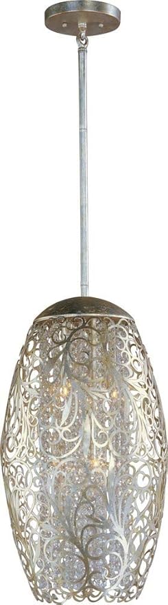 Maxim Arabesque-Six Light Pendant in Crystal style-13 Inches Wide by 22 inches high