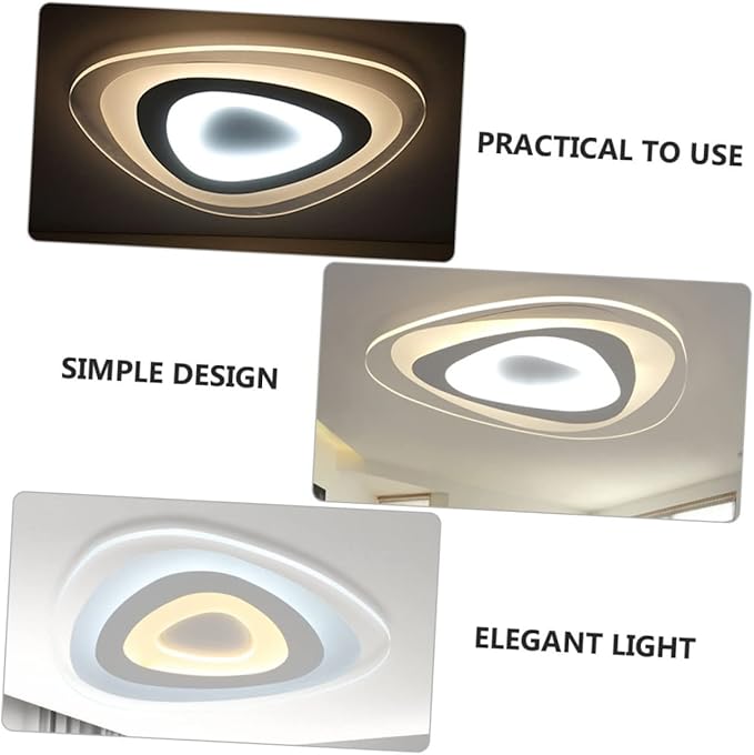 DOITOOL 1pc Ultra-Thin Led Ceiling Lamp Modern Minimalist Design for Home Bedroom Living Room and Boys and Girls Rooms Diameter Three Temperature Options Easy to Install