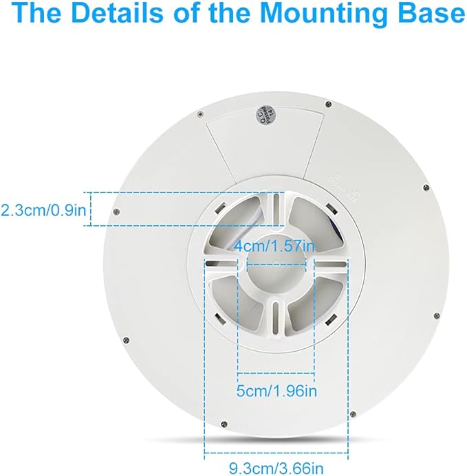 9 Inch White LED Flush Mount Ceiling Light, 5000K Daylight White Low Profile LED Ceiling Light, 18W 1800LM, Round Slim Flat Ceiling Lights Fixture for Closets Bedroom Hallway Stairwells Porch