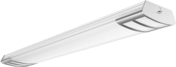 ANTLUX 4ft led Light Fixture 50W 5600lm LED Linear Flush Mount Light, 4000K, 4 Foot led Kitchen Ceiling Light fixtures for Living Room, Laundry, Replace for Fluorescent Version