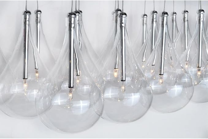 ET2 Larmes-9 Light Pendant in Modern style-14 Inches Wide by 8 inches high