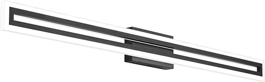 SOLFART Bathroom Light Over Mirror Bathroom Light Fixtures Vanity Lights Black Vanity Lights for Mirror Led Light Fixtures 6000K