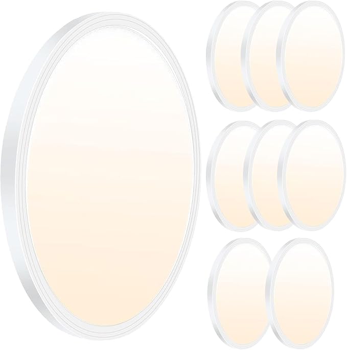 8Pack 12Inch 3200LM LED Ceiling Light,28W 3 Color Changeable (3000K/4000K/6000K),120V Slim Surface Mount Ceiling Lights Fixture for Kitchen Bedroom Living Room