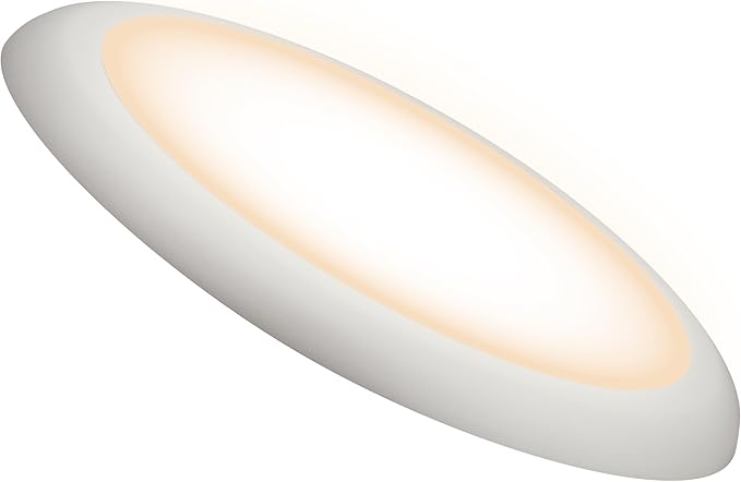 Ultralux 16" LED Flush Mount Ceiling Light – Dimmable, Slim Ceiling Light - Over 50,000 Hours of Energy Efficient LED Light - Multi-Purpose Easy-Install Light Fixture - (1 Pack, Warm White)
