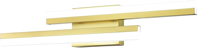 PRESDE 24" LED Vanity Light Bar, Modern Brushed Gold Bathroom Light Fixtures Over Mirror