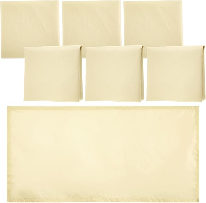 6 Pack Fluorescent Light Covers Magnetic Fluorescent Light Covers for Classroom Fabric Florescent Light Covers Light Filters for Office Hospital Home Classroom School Warm Yellow
