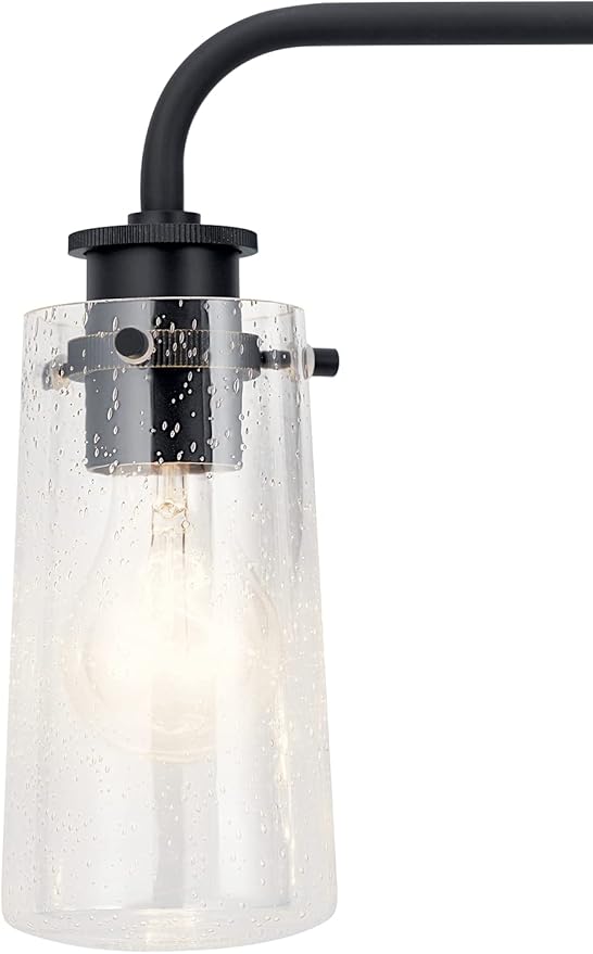 KICHLER Braelyn 24" 3 Light Vanity Light with Clear Seeded Glass Olde Bronze®