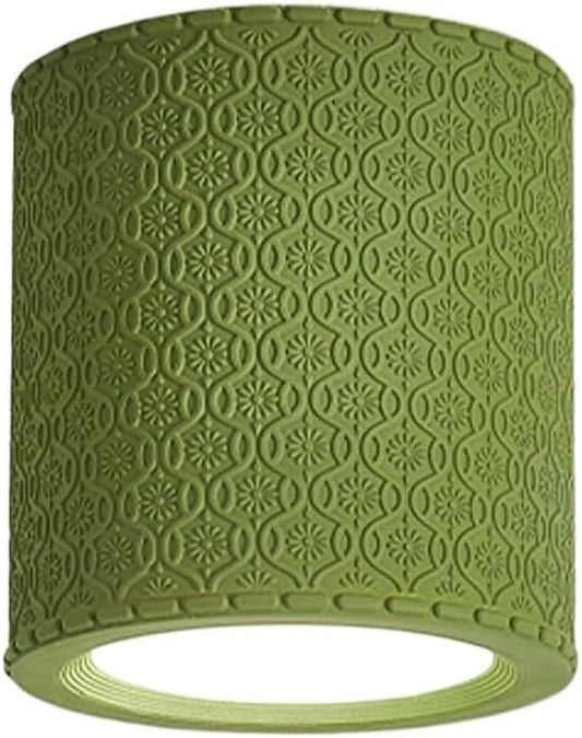 KISAD Close to Ceiling Lights Nordic Resin Ceiling Light Mini Flush Mount Ceiling Lamp Cream Style Hallway Lighting Fixture Minimalism Ceiling Downlight(Green)