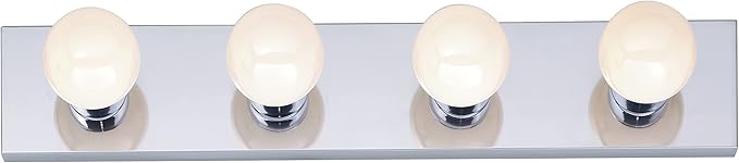Nuvo Lighting SF77/193 4-Light Bathroom Vanity Light Bar, 24-Inches, 100 Watts/120 Volts (Polished Chrome)