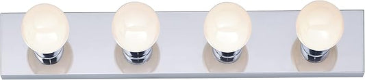 Nuvo Lighting SF77/193 4-Light Bathroom Vanity Light Bar, 24-Inches, 100 Watts/120 Volts (Polished Chrome)