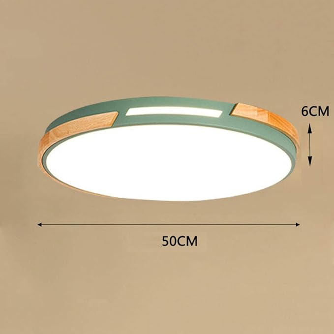 American Minimalist LED Ceiling Lamp Living Room Ultra-Thin Modern Bedroom Ceiling Recessed Lamps Round Solid Wood Kitchen Corridor Ed Ceiling Lamp 40cm 30cm 50cm