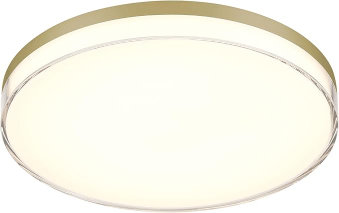 Minka Lavery 769-2-787-L Vantage LED Flush Mount, 1-Light, 30 Total Watts, 13-in H x 1.5-in W, Ashen Brass