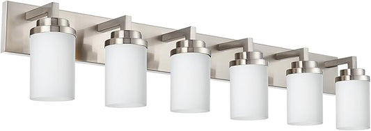 TODOLUZ Vanity Lights 6-Lights Bathroom Lighting Over Mirror, Wall Light Fixture Home Wall Lamp for Dining Room Dress Table, E26 Bulb Base