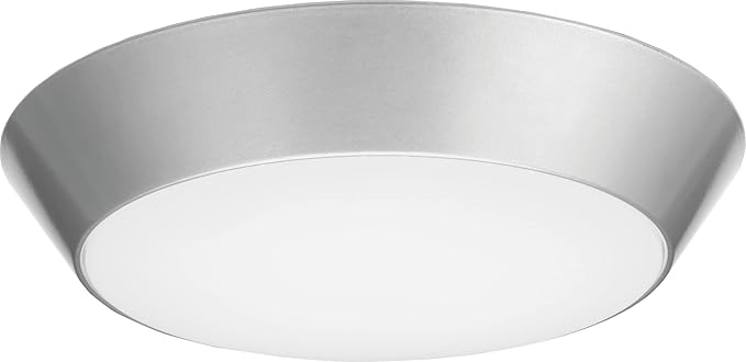 Lithonia Lighting Contractor Select 7 inch Round LED Flush Mount Thin Ceiling Light White 3000K Dimmable