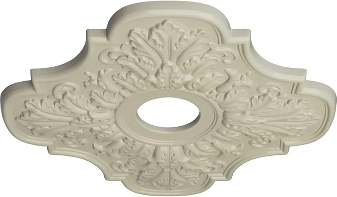 Ekena Millwork CM17PECYFDecorative Ceiling Medallions Modeled After Original Historical Patterns & Designs, Clear Yellow