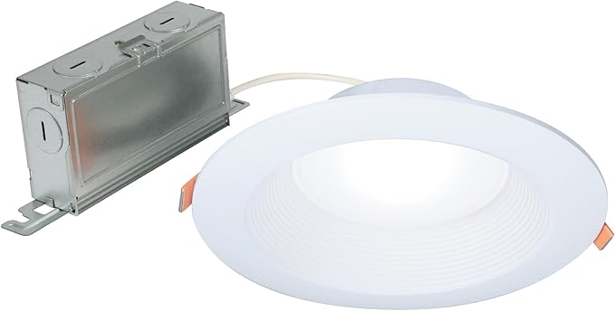 HALO LT 6 in Canless LED Recessed Indoor/Outdoor Dimmable Ceiling Downlight, Wet Location Rated, Selectable Color Temperature, 2700K-5000K, 750 Lumens, Wet Location - LTC608FS5B