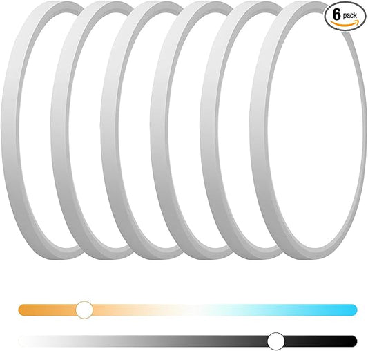 6PK 15.8 Inch Dimmable Flush Mount LED Ceiling Light Fixture, 32W,3200LM,3000K/4000K/6000K CCT Selectable,0.67 inch Super Slim LED Ceiling Light for Bedroom,Hallway,Kitchen