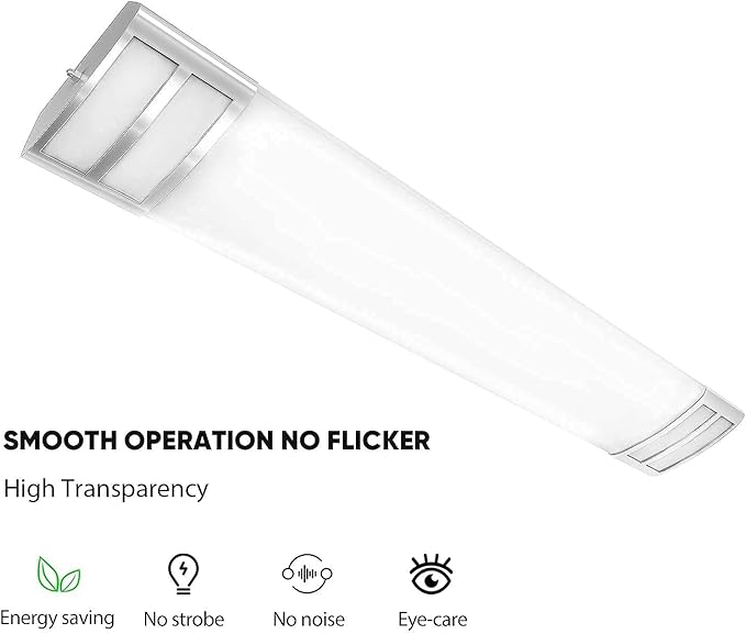 ANTLUX 4ft led Light Fixture 50W 5600lm LED Linear Flush Mount Light, 4000K, 4 Foot led Kitchen Ceiling Light fixtures for Living Room, Laundry, Replace for Fluorescent Version 2 Pack