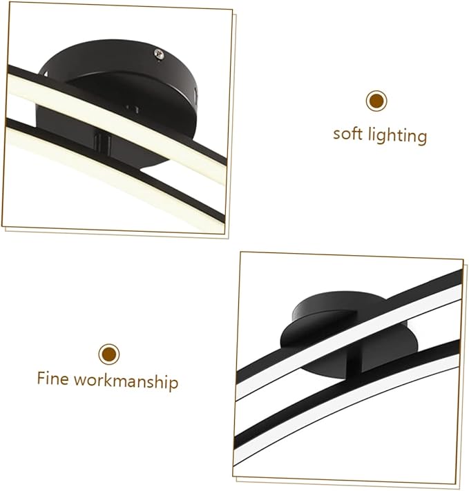 TEHAUX Modern Minimalist Ceiling Light Fixture Warm Decorative LED Lamp for Living Bedroom Kitchen Hallway Energy Efficient Easy to Clean Stylish Home