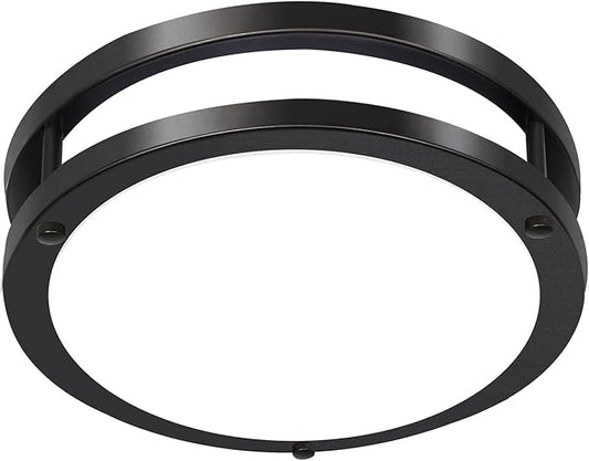Hlite 24W 10inch LED Flush Mount Ceiling Light Fixture,1800LM Super Bright Light Fixture Ceiling Mount,Oil Rubbed Bronze LED Ceiling Light Flush Mount for Bedroom,Kitchen,Bathroom,Hallway(1Pack)