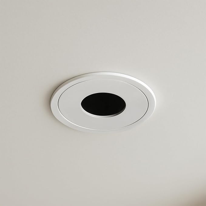 TORCHSTAR 3 Inch 5CCT LED Pinhole Recessed Lights with J-Box, 30° Ultra-Narrow Recessed Ceiling Spotlight for Layered Lighting, IC Rated, Dimmable, Anti-Glare, CRI 90, 2700-5000K, ETL, FCC, Pack of 2