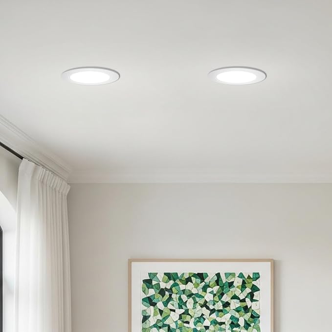 ANWIO Recessed Lighting 6 Inch, 16 Pack 5CCT Flat Retrofit LED Recessed Lights Can Needs, 2700/3000/4000/5000/6000K Selectable Can Lights 10W(120W Equivalent) CRI 80+ Dimmable E26 Base IC Rated & ETL