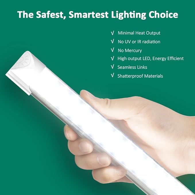 SHOPLED 8FT LED Shop Light - 80W 10800LM 6000K Cool White Ceiling Light Fixtures, T8 LED Tube Lights, 8 Foot Shop Lights for Garage Workshop Warehouse, ETL Listed, 4 Pack