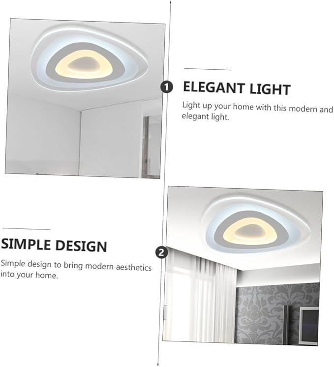 DOITOOL 1pc Ultra-Thin Led Ceiling Lamp Modern Minimalist Design for Home Bedroom Living Room and Boys and Girls Rooms Diameter Three Temperature Options Easy to Install