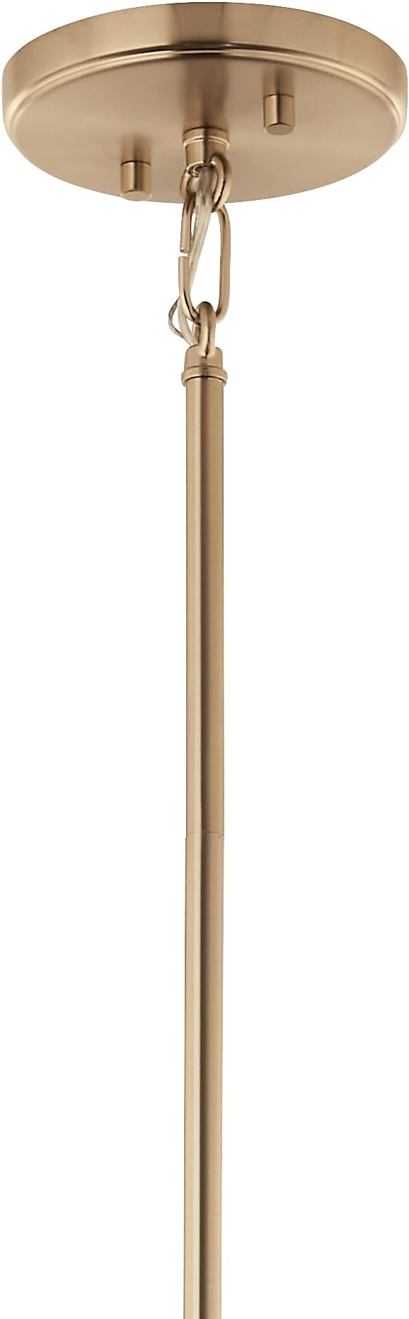 Kichler Eisley 4-Light Foyer Pendant, Soft Modern Light in Champagne Bronze and Black, Sloped Ceiling Compatible, for Foyer, Bedroom, Office or Kitchen (30" x 22.25" x 22.25"), 52627CPZ