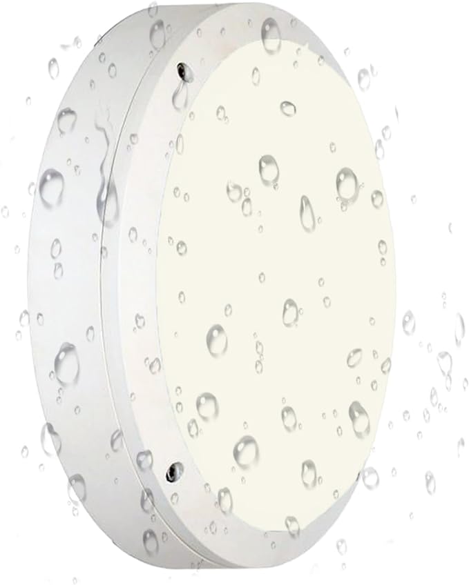 Flush Mount Ceiling Light, Die-Cast Aluminium Fully Sealed Moisture Resistant Light, Modern Minimalist Wall Sconce.11 Inch, 20W, 3000K, IP65 Rainproof, for Walls or Ceilings in Wet Areas.